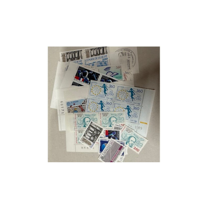 62 timbres à 3,60 Francs (223 Frs soit 34 €) 62 timbres à 3,60 Francs (223 Frs soit 34 €)