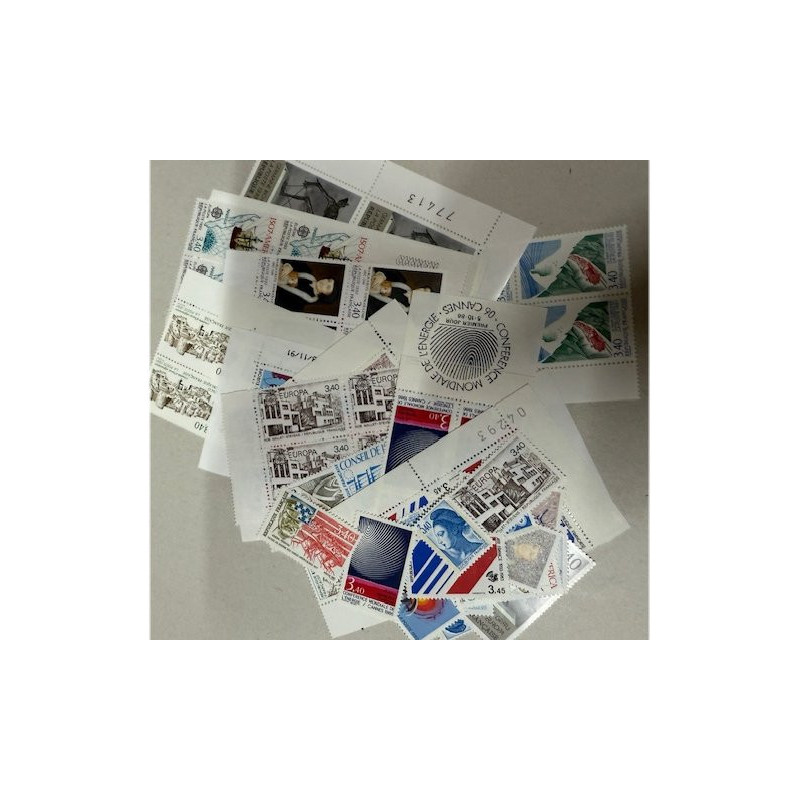 90 timbres à 3,40 Francs (306 Frs soit 47 €) 90 timbres à 3,40 Francs (306 Frs soit 47 €)