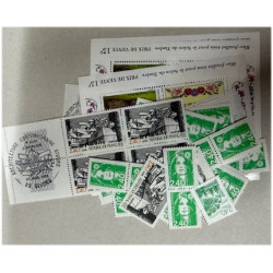 69 timbres à 2,40 Francs (165 Frs soit 25 €)