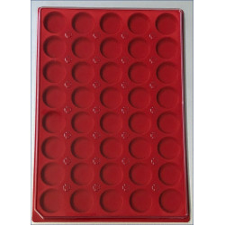 Plateau 40 cases rondes en feutrine avec couvercle