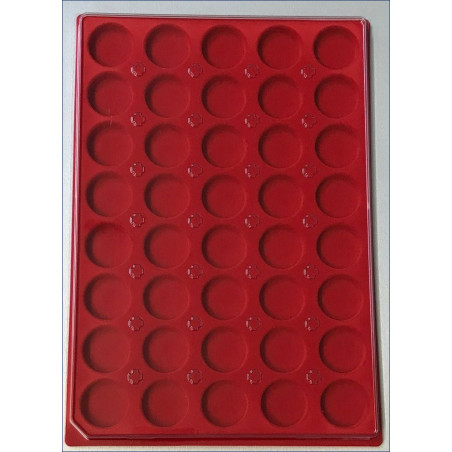 Plateau 40 cases rondes en feutrine avec couvercle