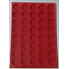 Plateau 40 cases rondes en feutrine avec couvercle