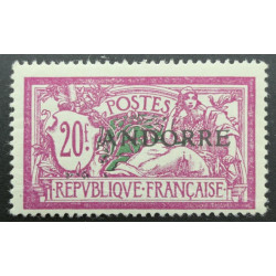 Andorre Français n° 23 * Neuf avec trace très légère de charnière