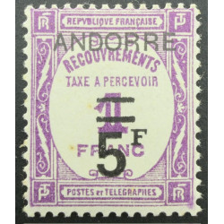 Andorre Français Timbre-Taxe n° 15 ** Neuf sans charnière