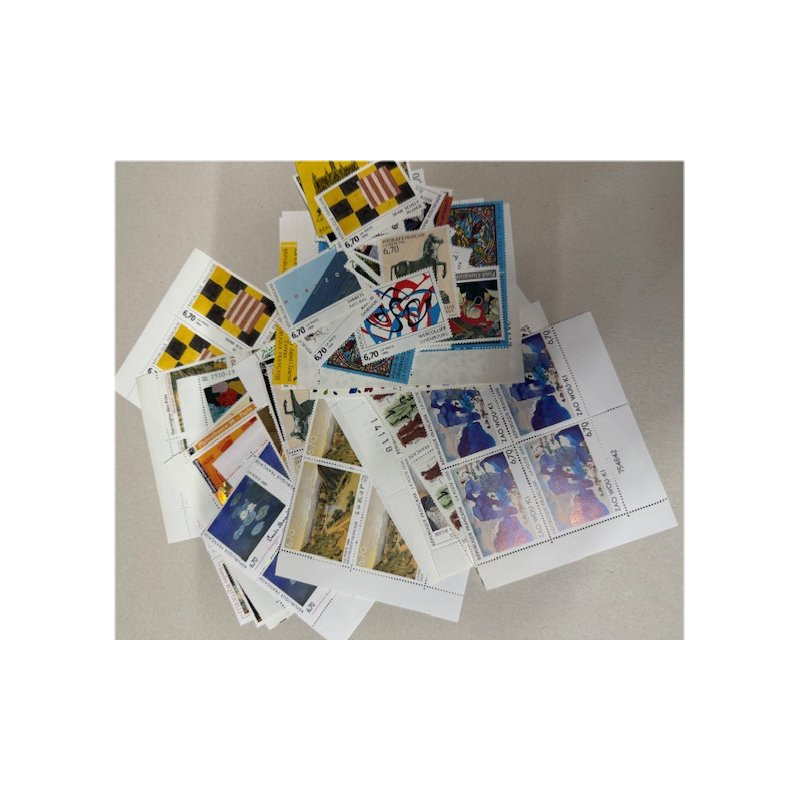 155 timbres à 6,70 Francs (1039 Frs soit 158 €) 155 timbres à 6,70 Francs (1039 Frs soit 158 €)